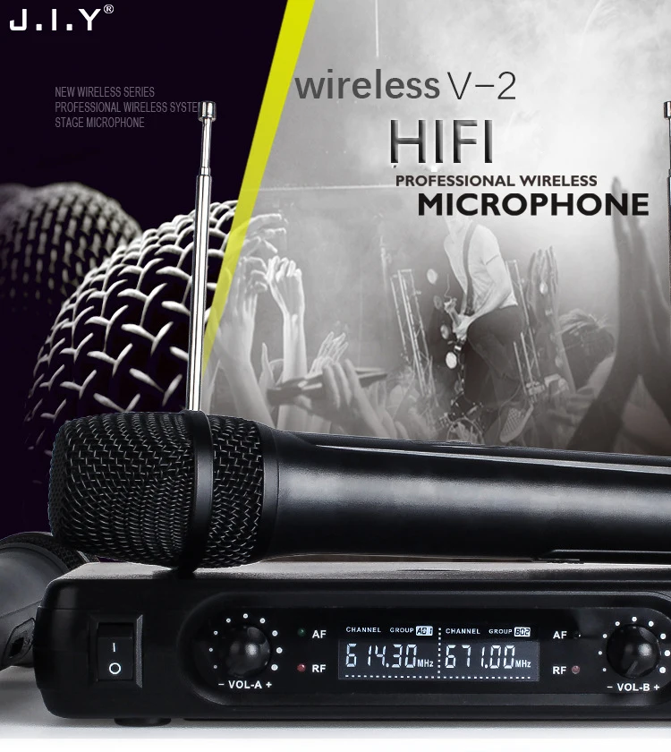 JIY LCD karaoke Wireless Microphone Professional Mic mixer audio radio kits handheld LCD Microphones for karaoke System computer
JIY LCD karaoke Wireless Microphone Professional Mic mixer audio radio kits handheld LCD Microphones for karaoke System computer