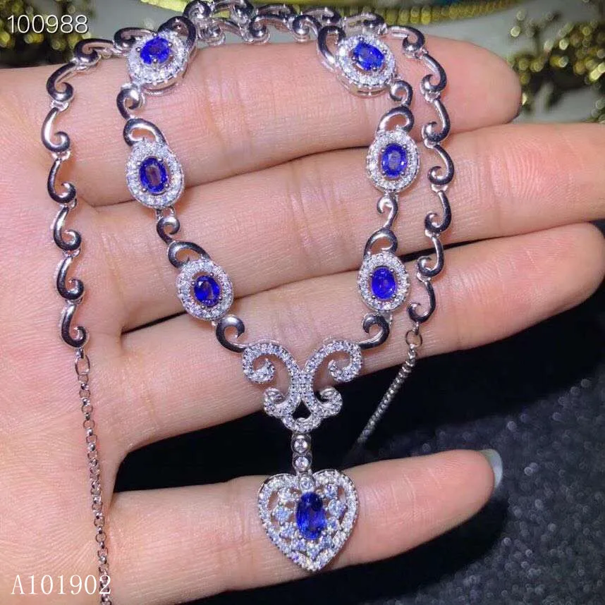 KJJEAXCMY Boutique Jewelry 925 Silver-inlaid Natural Sapphire Deluxe Necklace Support Detection
KJJEAXCMY Boutique Jewelry 925 Silver-inlaid Natural Sapphire Deluxe Necklace Support Detection