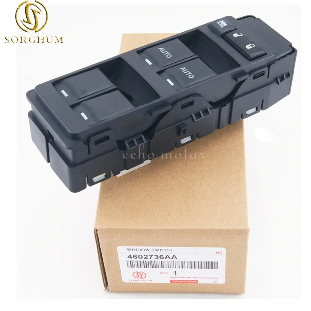 New Power Window Master Control Switch 4602781AA 4602736AA For Chrysler 200 Sebring Dodge Avenger Charger Dakota Jeep
New Power Window Master Control Switch 4602781AA 4602736AA For Chrysler 200 Sebring Dodge Avenger Charger Dakota Jeep