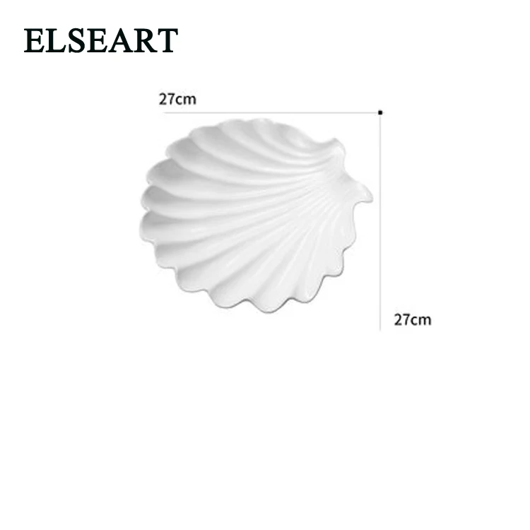 Elseart ceramic white shell fruit Candy Storage dish Dessert Snack Salad plate home decor handicraft figurine
Elseart ceramic white shell fruit Candy Storage dish Dessert Snack Salad plate home decor handicraft figurine