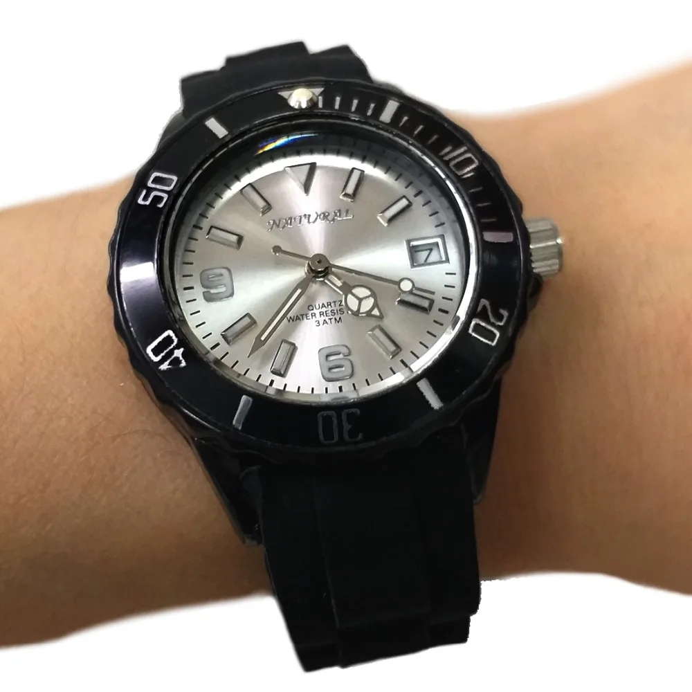 Good Taste Sporty FW893B NATURAL Brand Watch Black Silicone Band 30M Water Resistant Quartz 2015 Date Movement Watch
Good Taste Sporty FW893B NATURAL Brand Watch Black Silicone Band 30M Water Resistant Quartz 2015 Date Movement Watch
