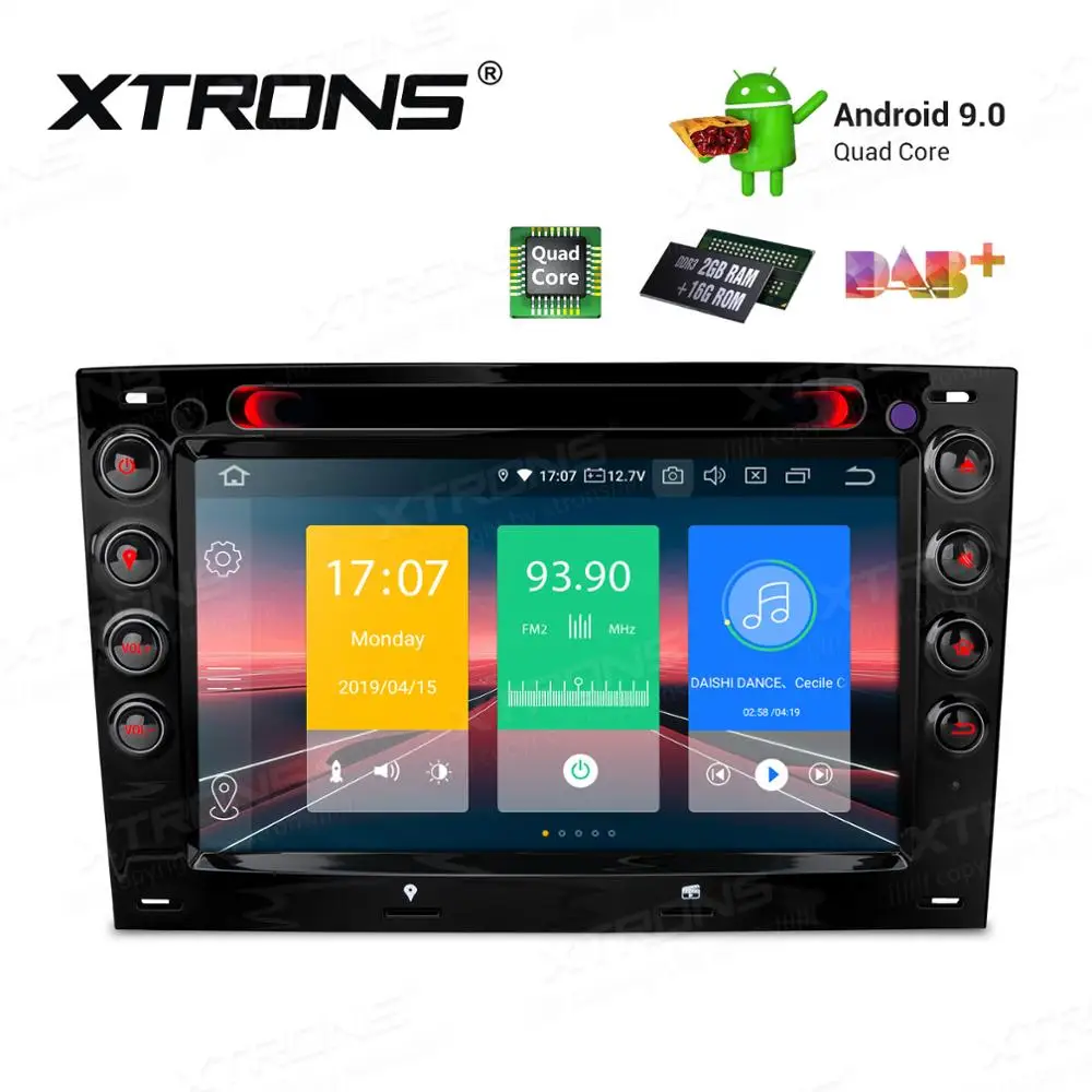 Автомобильный мультимедийный DVD плеер XTRONS 7 дюймов Android 9 0 для Renault Megane Sport Tourer Cabriole