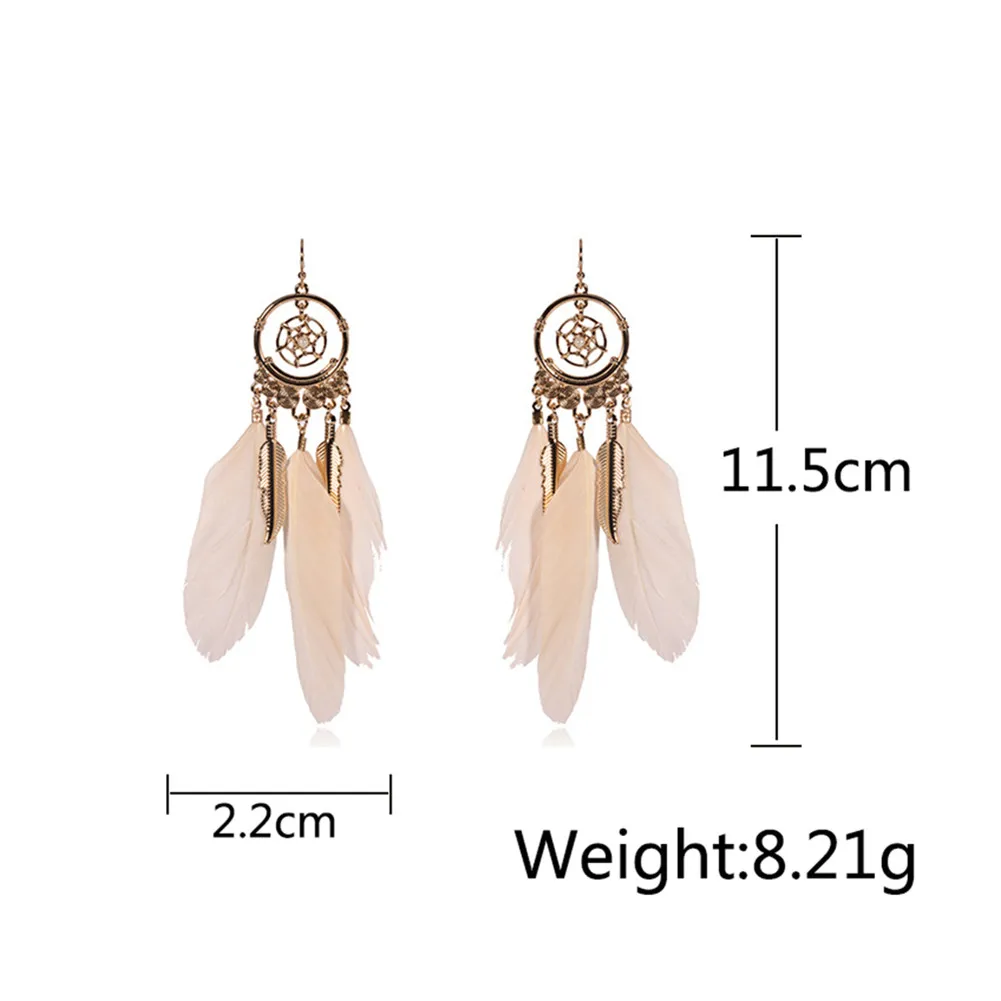 Lureme Vintage Jewelry Dreamcatcher with Multiple Natural Feathers Long Tassel Earrings for Women Party Jewelry (er005707)
Lureme Vintage Jewelry Dreamcatcher with Multiple Natural Feathers Long Tassel Earrings for Women Party Jewelry (er005707)