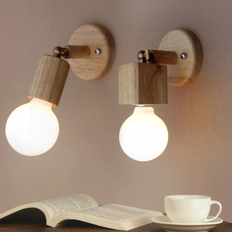 Japanese solid wood Wall Lamps Modern living room bedroom bedside Balcony Aisle lamps Bathroom Fixtures E27 Mirror Light Rotatab
Japanese solid wood Wall Lamps Modern living room bedroom bedside Balcony Aisle lamps Bathroom Fixtures E27 Mirror Light Rotatab