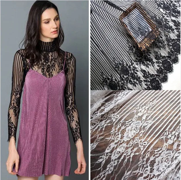 3 M/ Lot Exquisite Eyelash Lace Fabric White Black Handmade Diy Curtain Decorative 150CM Wide Clothes Accessories
3 M/ Lot Exquisite Eyelash Lace Fabric White Black Handmade Diy Curtain Decorative 150CM Wide Clothes Accessories