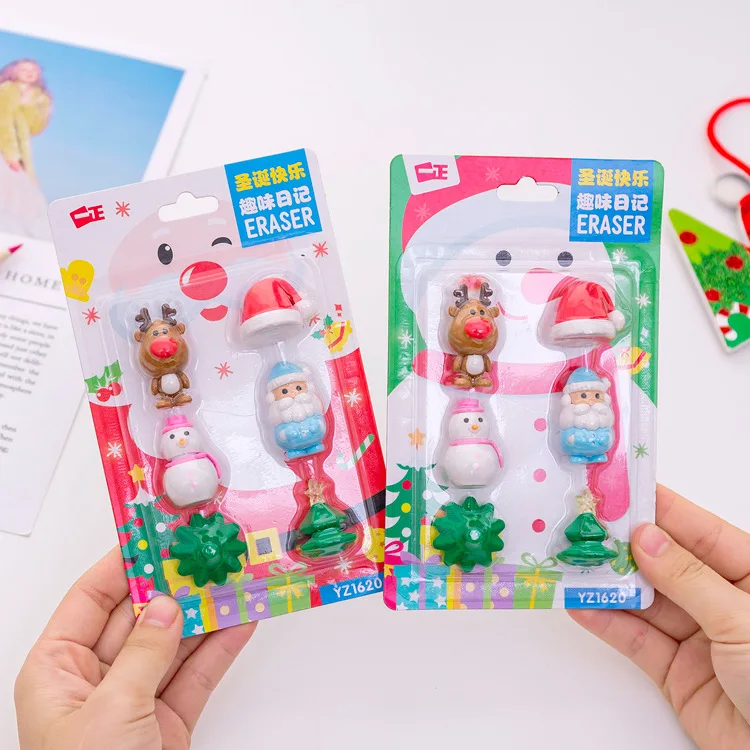 10 set/lot Christmas Santa Claus Eraser Set /erasers suit/creative student stationery/children gift erasers
10 set/lot Christmas Santa Claus Eraser Set /erasers suit/creative student stationery/children gift erasers