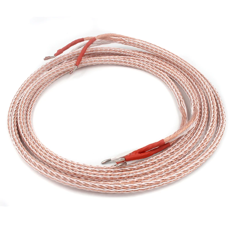 pair 12TC OCC Speaker Cable sheath Audio Amplifier Speakers Wire With banana plug to Y spade
pair 12TC OCC Speaker Cable sheath Audio Amplifier Speakers Wire With banana plug to Y spade