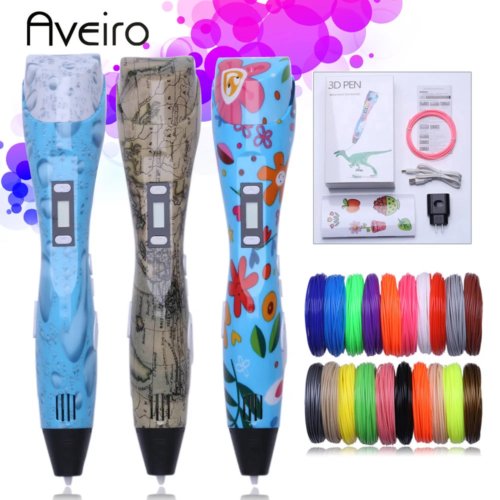 Original 3d pen 3d printing drawing pen DIY 3 d Printer pens with 10/200 Color 100/200 meter pla plastic for kid birthday gift
Original 3d pen 3d printing drawing pen DIY 3 d Printer pens with 10/200 Color 100/200 meter pla plastic for kid birthday gift