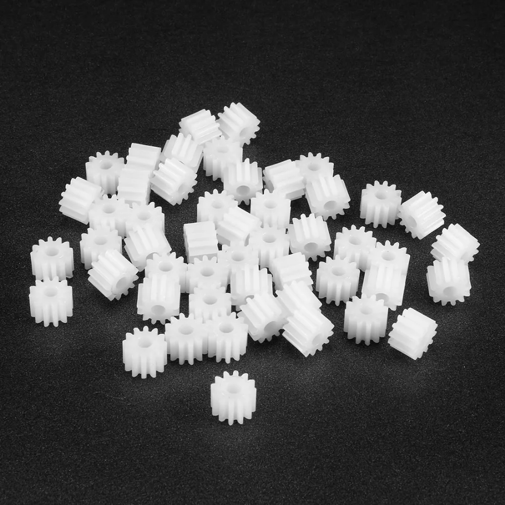 

Uxcell 50Pcs/lot 122.5A 5 x 7mm 2.5mm Hole Diameter Plastic Shaft Gear Toy Accessories with 12 Teeth for DIY Car Robot Motor