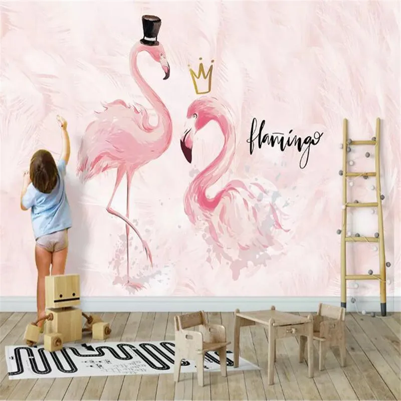 Pink couple flamingo children's room background wall professionally made murals, wallpaper wholesale, custom poster photo wall
Pink couple flamingo children's room background wall professionally made murals, wallpaper wholesale, custom poster photo wall