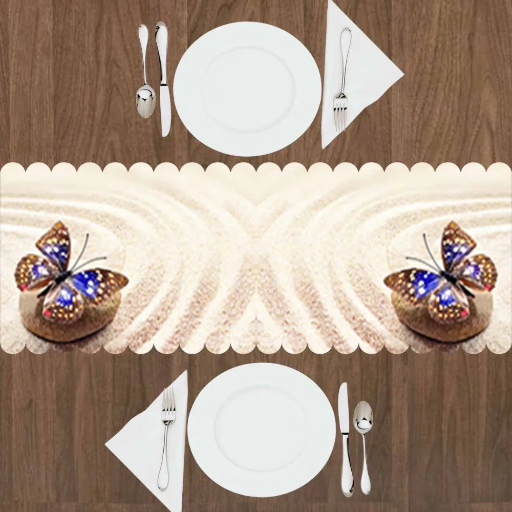 Else Tropical Yellow Beach Sand on Stone Blue Butterfly 3d Print Pattern Modern Table Runner for Kitchen Dining Room Tablecloth
Else Tropical Yellow Beach Sand on Stone Blue Butterfly 3d Print Pattern Modern Table Runner for Kitchen Dining Room Tablecloth