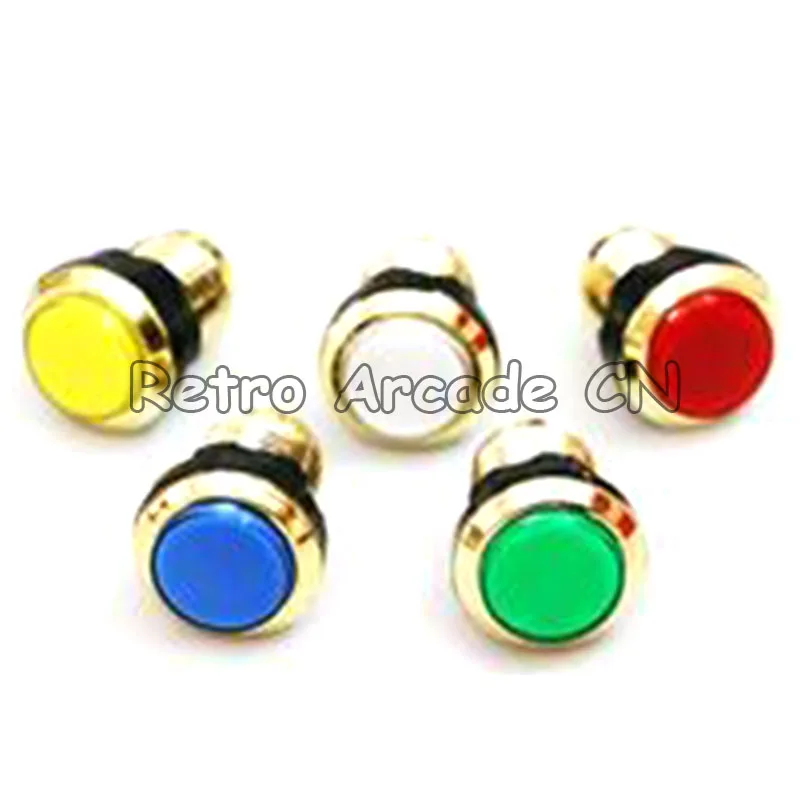 50pc 5V/12V Chrome gold plated LED Illuminated push button with microswitch Arcade Game Machine accessories Cabinet Parts
50pc 5V/12V Chrome gold plated LED Illuminated push button with microswitch Arcade Game Machine accessories Cabinet Parts