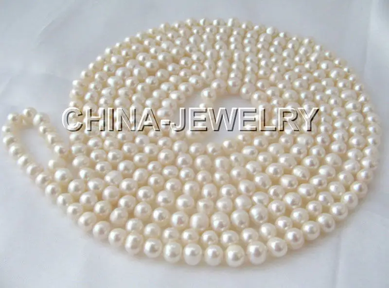 100" Long 7-8mm natural white round freshwater pearl necklace >>>girls choker necklace pendant Free shipping
100" Long 7-8mm natural white round freshwater pearl necklace >>>girls choker necklace pendant Free shipping