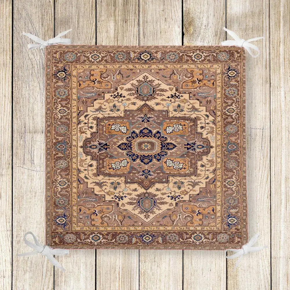 Else Brown Ottoman Tradional Ethnic 3d Print Square Chair Pad Seat Cushion Soft Memory Foam Full Lenght Ties Non Slip Washable
Else Brown Ottoman Tradional Ethnic 3d Print Square Chair Pad Seat Cushion Soft Memory Foam Full Lenght Ties Non Slip Washable