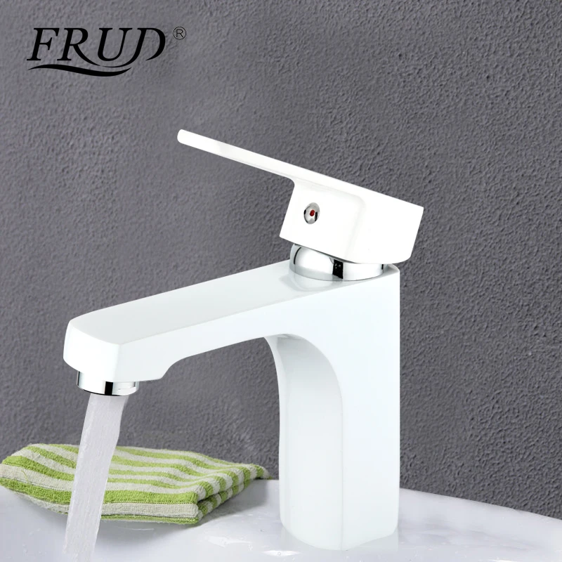 FRUD Classic 1 Set Bathroom Faucets White Basin Faucet Single Hole Basin Mixer Spray Paint Toilet Water Basin Sink Tap R10301-2
FRUD Classic 1 Set Bathroom Faucets White Basin Faucet Single Hole Basin Mixer Spray Paint Toilet Water Basin Sink Tap R10301-2
