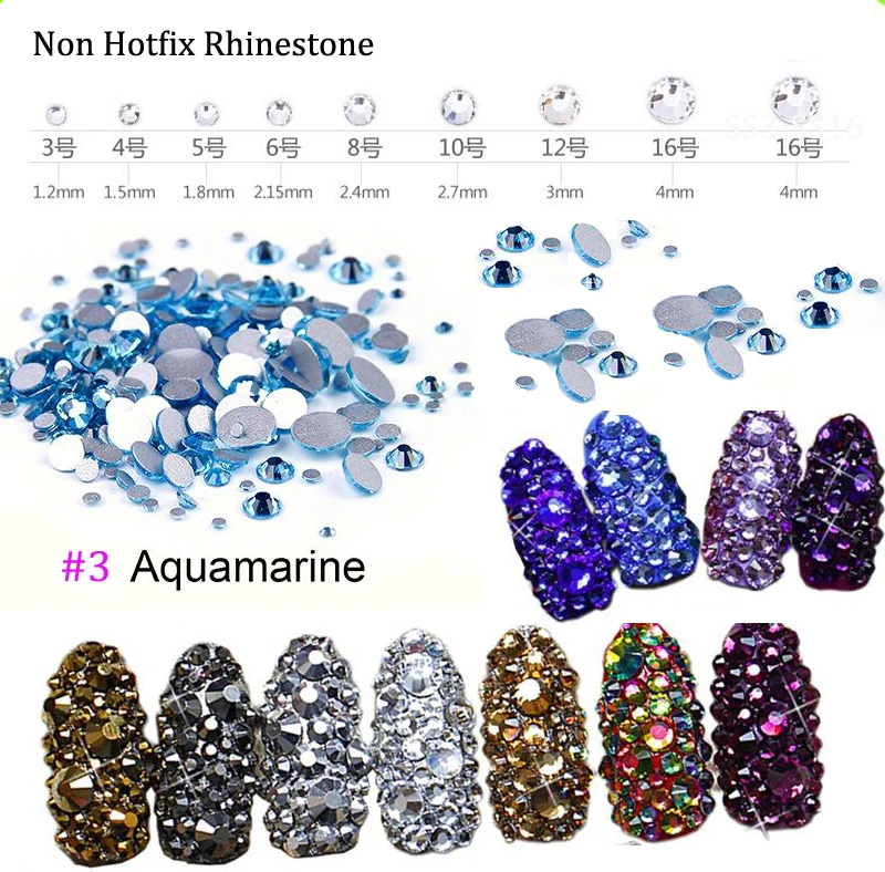 (Aquamarine) 1440pcs Crystal Rhinestones Flat Back Loose Diamante Glass Gems Nail Art Crafts SS3-SS16 Crystal Nail Rhinestones
(Aquamarine) 1440pcs Crystal Rhinestones Flat Back Loose Diamante Glass Gems Nail Art Crafts SS3-SS16 Crystal Nail Rhinestones