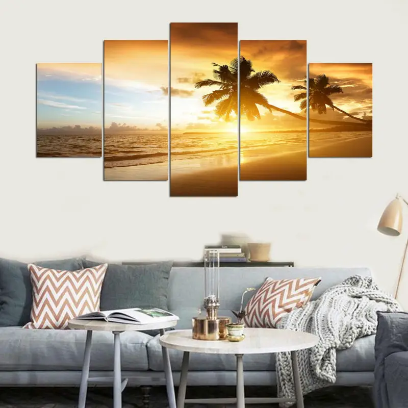 Unique Modern Artwork Seaside Landscape Poster 5 Pieces Modular Pictures Home Wall Art Decorative Canvas Painting HD Printed
Unique Modern Artwork Seaside Landscape Poster 5 Pieces Modular Pictures Home Wall Art Decorative Canvas Painting HD Printed