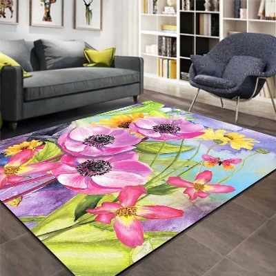 Else Pink Purple Big Flowers Floral Watercolor 3d Print Non Slip Microfiber Living Room Decorative Modern Washable Area Rug Mat
Else Pink Purple Big Flowers Floral Watercolor 3d Print Non Slip Microfiber Living Room Decorative Modern Washable Area Rug Mat