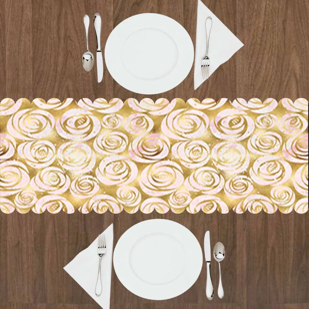 Else Golden Yellow Gray Roses Vintage Flowers Floral 3d Print Pattern Modern Table Runner for Kitchen Dining Room Tablecloth
Else Golden Yellow Gray Roses Vintage Flowers Floral 3d Print Pattern Modern Table Runner for Kitchen Dining Room Tablecloth