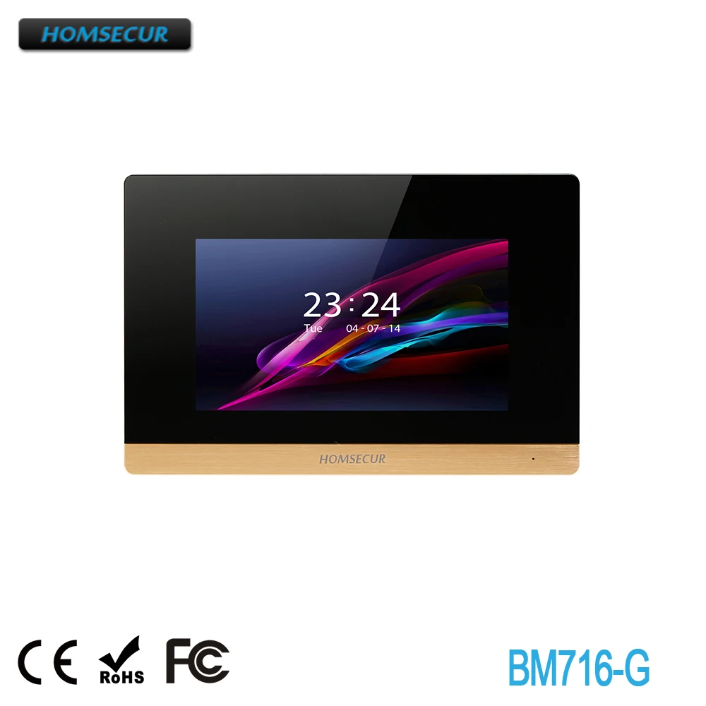 HOMSECUR BM716 G моментальный и записывающий монитор для системы