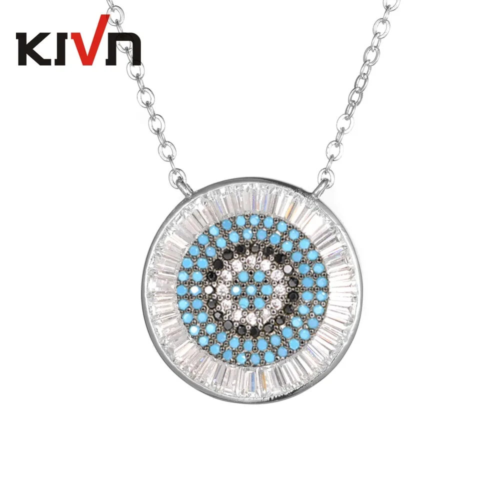 KIVN Fashion Jewelry Blue eye Pave CZ Cubic Zirconia Pendant Necklaces for Women Mothers Day Birthday Christmas Gifts
KIVN Fashion Jewelry Blue eye Pave CZ Cubic Zirconia Pendant Necklaces for Women Mothers Day Birthday Christmas Gifts