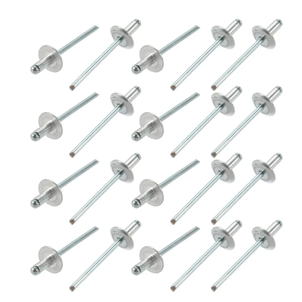 20 Pcs 4mm x 8/10/13/16/20mm Rivets Aluminum Open End Large Flange Blind Rivet Fasteners For Buildings Cars Ships Aircraft
20 Pcs 4mm x 8/10/13/16/20mm Rivets Aluminum Open End Large Flange Blind Rivet Fasteners For Buildings Cars Ships Aircraft