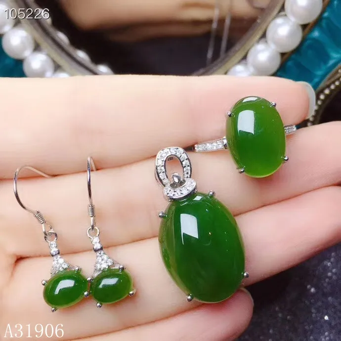 KJJEAXCMY Fine Jewelry 925 sterling silver inlaid natural jasper gemstone female pendant ring earrings set support test set new
KJJEAXCMY Fine Jewelry 925 sterling silver inlaid natural jasper gemstone female pendant ring earrings set support test set new
