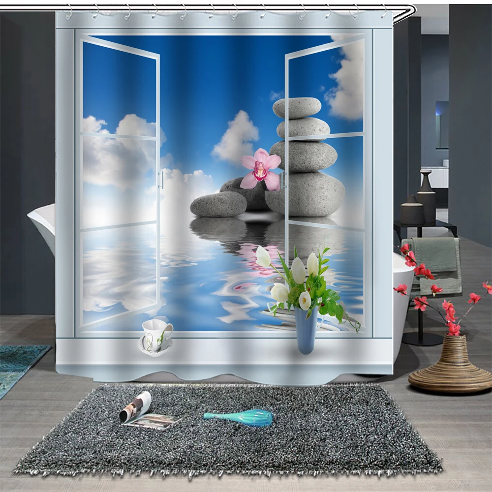 Custom Made Shower Curtain Bathroom Curtain Partition 1.5 x 1.8m 1.8 x 1.8m 1.8 x 2m Cobblestone Window Cloud Floral Blue Sky
Custom Made Shower Curtain Bathroom Curtain Partition 1.5 x 1.8m 1.8 x 1.8m 1.8 x 2m Cobblestone Window Cloud Floral Blue Sky