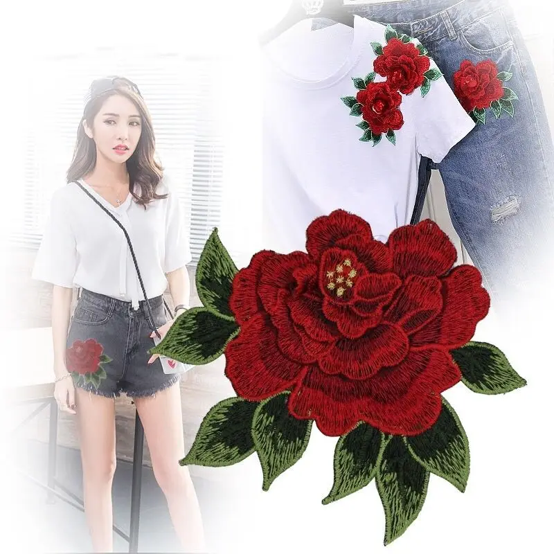 Fadesen Rose Embroidery Iron on Sew on Patches for Clothing Applique DIY Hat Coat Dress Pants Accessories Cloth Patches
Fadesen Rose Embroidery Iron on Sew on Patches for Clothing Applique DIY Hat Coat Dress Pants Accessories Cloth Patches