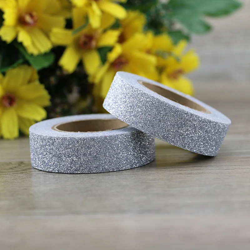 1X powder silver Glitter Washi Tape Scrapbooking Christmas Party Kawaii Cute Decorative Paper Crafts Hot Sale
1X powder silver Glitter Washi Tape Scrapbooking Christmas Party Kawaii Cute Decorative Paper Crafts Hot Sale