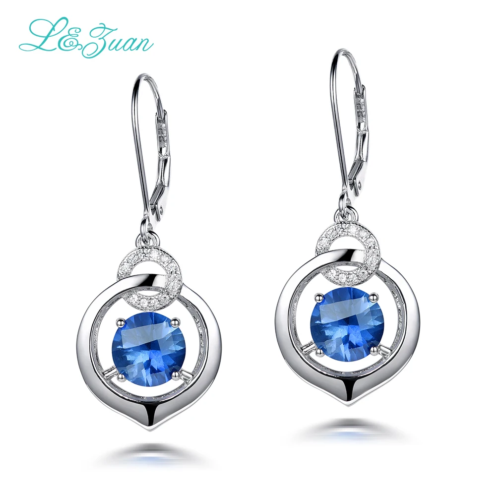 l&zuan 100% 925 Sterling Silver Drop Earrings For Women 5.41ct Sapphire Blue Stone Gems Romantic Luxury Fine Jewelry E0044-W02
l&zuan 100% 925 Sterling Silver Drop Earrings For Women 5.41ct Sapphire Blue Stone Gems Romantic Luxury Fine Jewelry E0044-W02