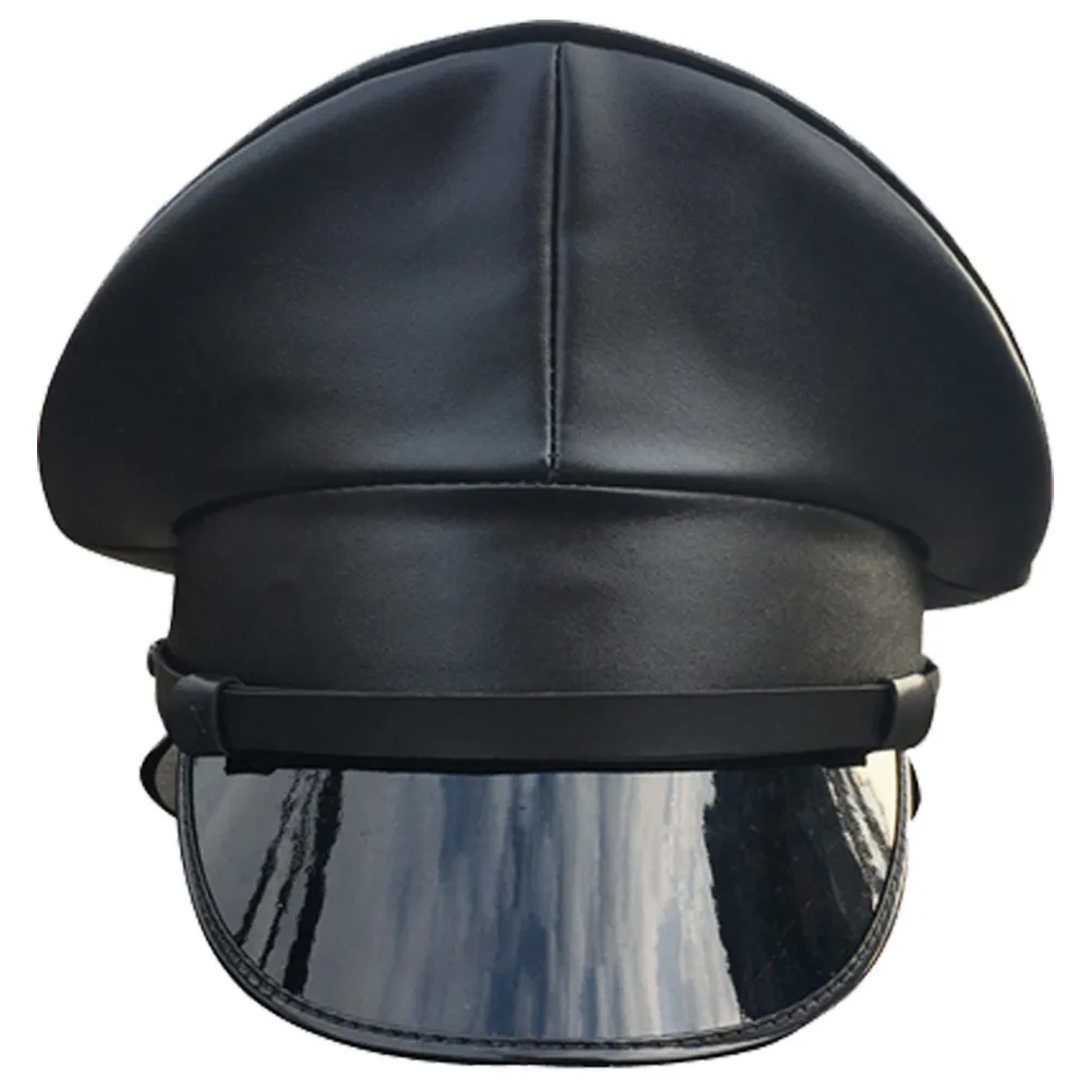 Thailand Military Cap PU Leather Hat Performance Stage Show Night Bar Hat Adult Men Black Military Hats
Thailand Military Cap PU Leather Hat Performance Stage Show Night Bar Hat Adult Men Black Military Hats