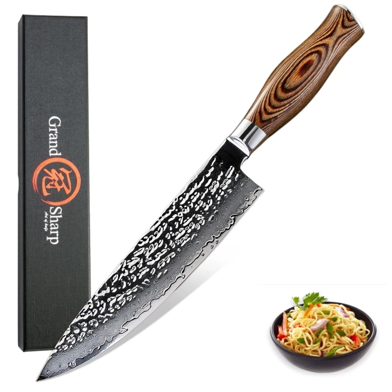 Chef Knife VG10 Japanese Kitchen Knives Stainless Steel Cooking Tool Damascus Kitchen Knife Japanese Steel Gift Box Sheath PRO
Chef Knife VG10 Japanese Kitchen Knives Stainless Steel Cooking Tool Damascus Kitchen Knife Japanese Steel Gift Box Sheath PRO