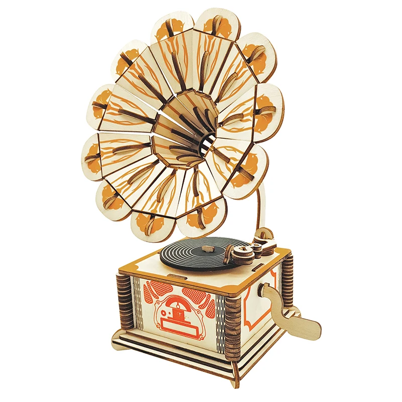 Phonograph wooden model children adults diy bendy 3D assembly model kit wooden constructor hobi el aletleri modelisme maket
Phonograph wooden model children adults diy bendy 3D assembly model kit wooden constructor hobi el aletleri modelisme maket