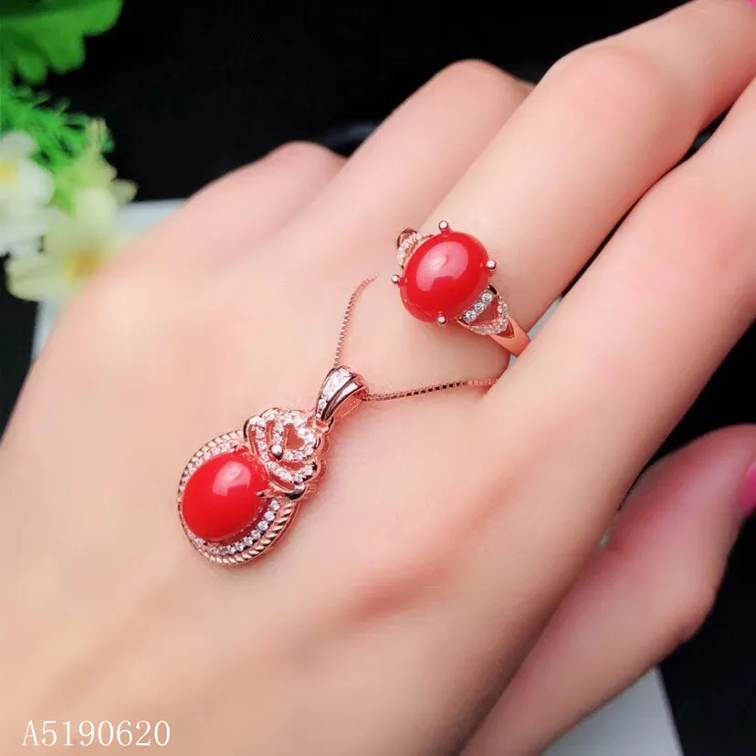 KJJEAXCMY Fine Jewelry 925 sterling silver inlaid natural red coral gemstone female ring necklace pendant set support detection
KJJEAXCMY Fine Jewelry 925 sterling silver inlaid natural red coral gemstone female ring necklace pendant set support detection