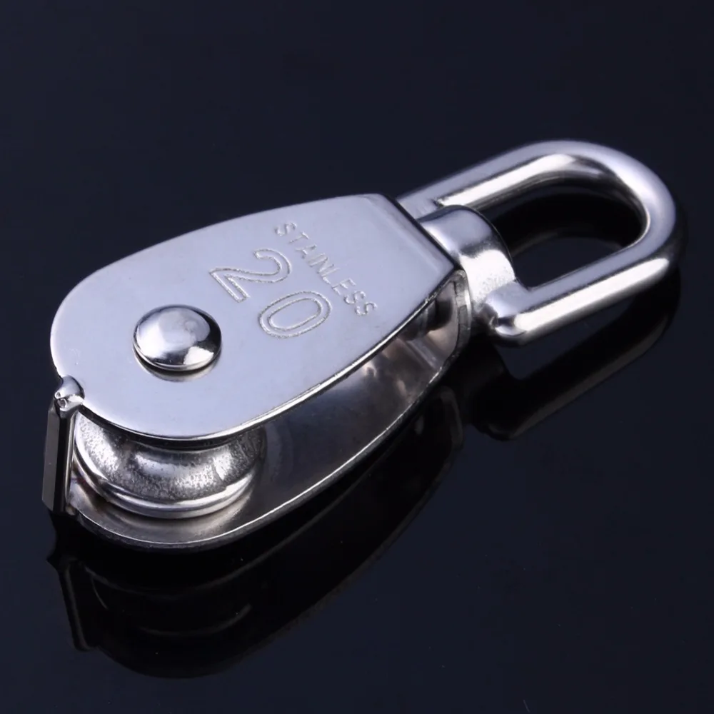 Stainless Steel M20 Pulley Steel Wire Pulley Single Wheel Swivel Lifting Rope Pulley Block For Wire Rope
Stainless Steel M20 Pulley Steel Wire Pulley Single Wheel Swivel Lifting Rope Pulley Block For Wire Rope