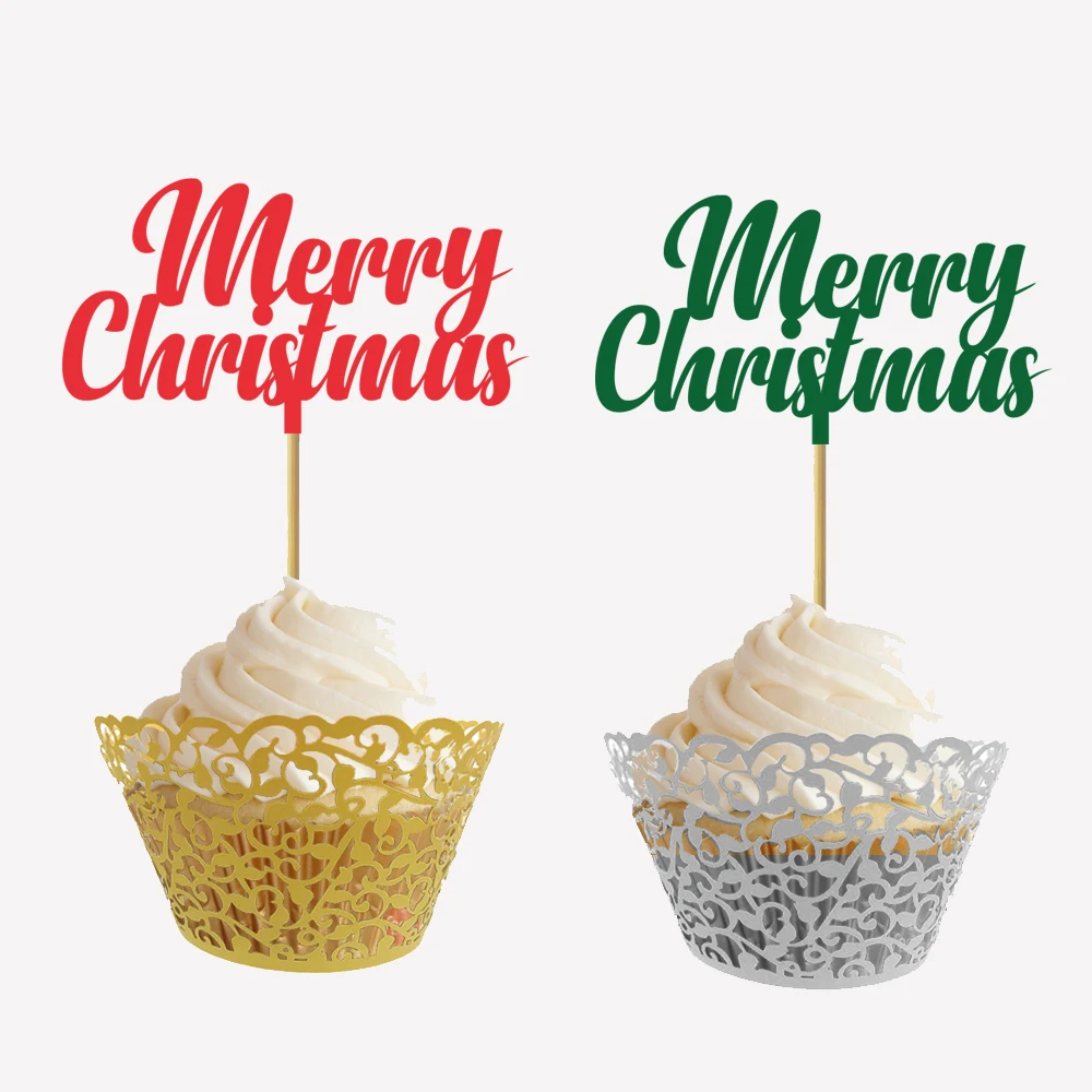 20pcs Glitter Merry Christmas Cupcake Topper, Happy Christmas Party Decoration, Red Green Cake Flags, Christmas Party Supply
20pcs Glitter Merry Christmas Cupcake Topper, Happy Christmas Party Decoration, Red Green Cake Flags, Christmas Party Supply