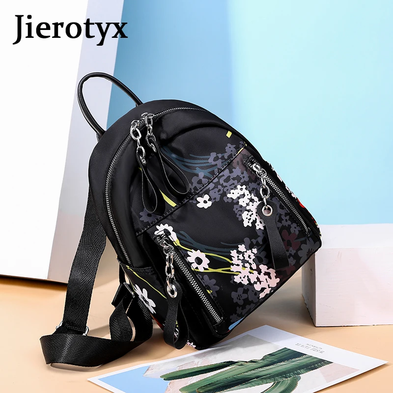 JIEROTYX рюкзак с защитой от кражи женские водонепроницаемые сумки в стиле панк