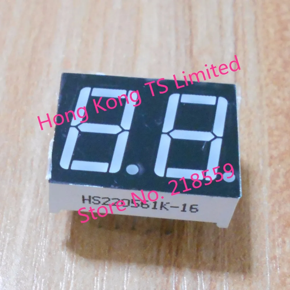 

0.56 inch digital tube 10 pin 2 bit common cathode / anode red 2-bit highlight digital display tube