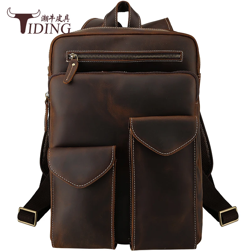 Men's Vintage Genuine Leather Backpack Bags 2018 Male Travel Business Casual Cow Leather Backpacks Large Student Back Pack Bag
Men's Vintage Genuine Leather Backpack Bags 2018 Male Travel Business Casual Cow Leather Backpacks Large Student Back Pack Bag