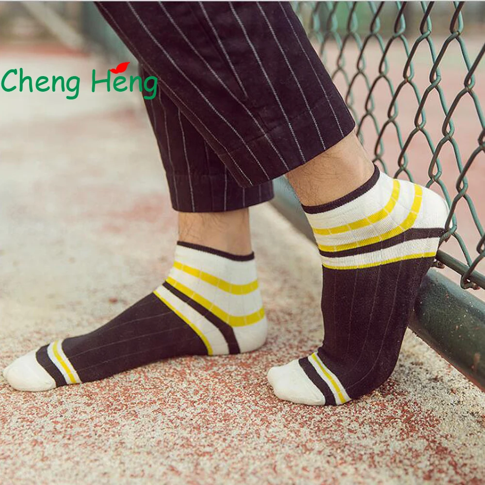 Cheng Heng 10 Pair/Bag New Style Hot Sale Summer & Autumn Cotton Socks Colorblock Stripes Pattern Boat Socks Men's Socks 5 Color
Cheng Heng 10 Pair/Bag New Style Hot Sale Summer & Autumn Cotton Socks Colorblock Stripes Pattern Boat Socks Men's Socks 5 Color