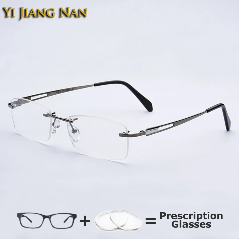 Top Quality Men Pure Titanium Glasses Frameless Eyeglasses Male Prescription Frames Occhiali Da Vista Uomo
Top Quality Men Pure Titanium Glasses Frameless Eyeglasses Male Prescription Frames Occhiali Da Vista Uomo