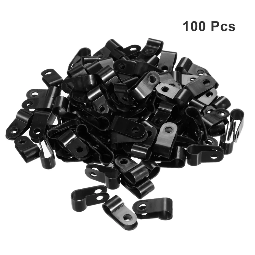 Uxcell 100pcs 6.4/8.4/13.2/3.3mm Dia. R-Type/U-type Nylon Cable Clamp White Black Organizer Cord Clips Electrical Wires Holder
Uxcell 100pcs 6.4/8.4/13.2/3.3mm Dia. R-Type/U-type Nylon Cable Clamp White Black Organizer Cord Clips Electrical Wires Holder
