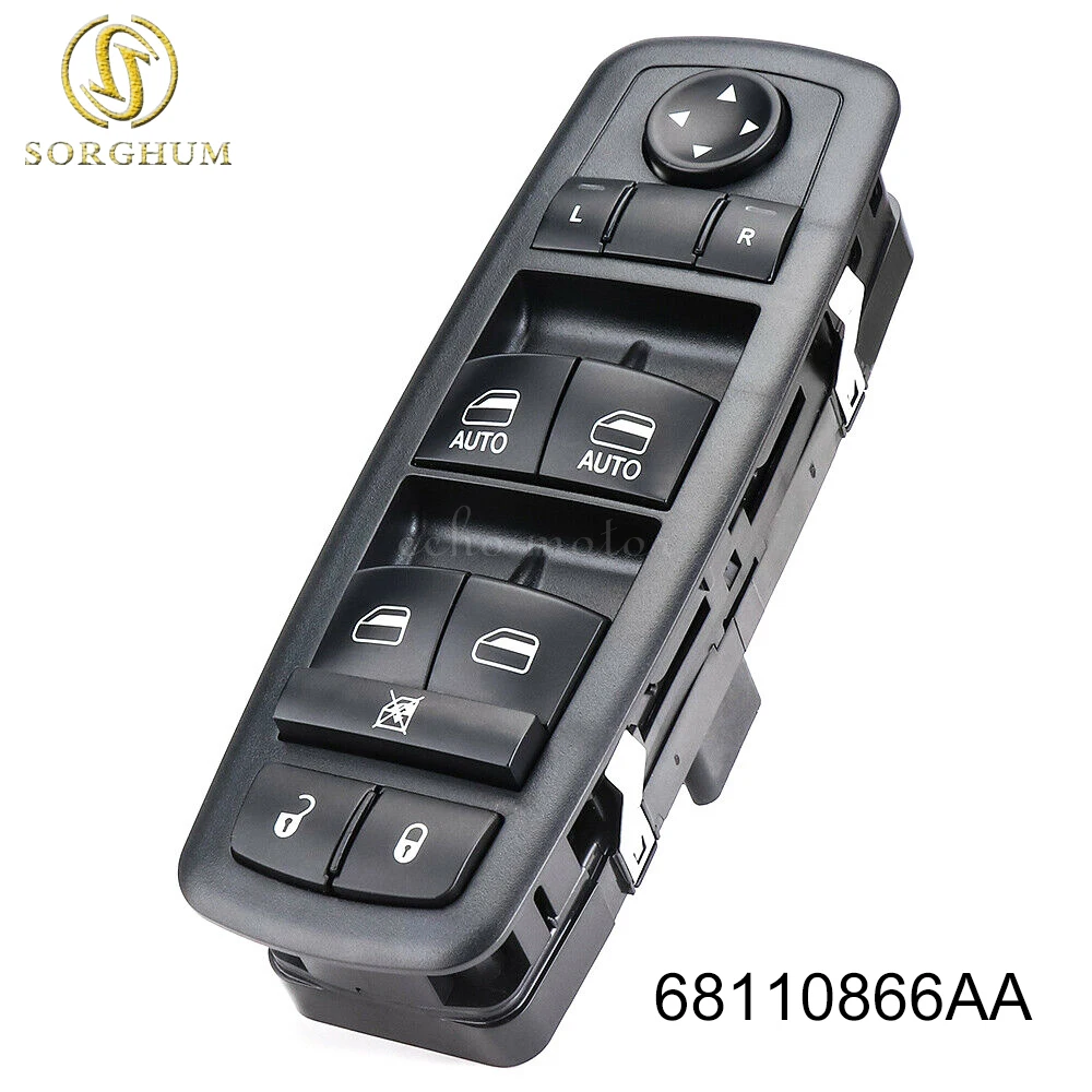 

SORGHUM New Master Power Window Switch 68110866AA 4602533AF 4602863AC 4602863AD For Dodge Ram 1500 2500 3500 Chrysler 2012-2016