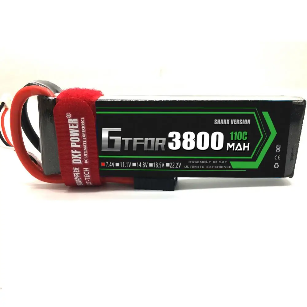 GTFDR RC LiPo battery 2S 7.4V 3800mAh 110C-220C For RC Airplane Quadrotor Car boat Drone FPV Truck Li-ion battery
GTFDR RC LiPo battery 2S 7.4V 3800mAh 110C-220C For RC Airplane Quadrotor Car boat Drone FPV Truck Li-ion battery