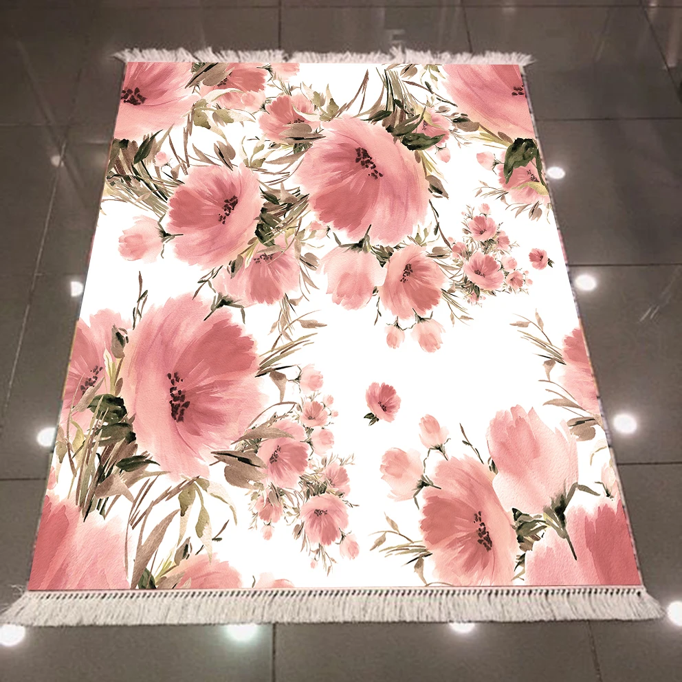 Else White Floor Watercolor Pink Flowers Green Leaf 3d Print Microfiber Anti Slip Back Washable Decorative Kilim Area Rug Carpet
Else White Floor Watercolor Pink Flowers Green Leaf 3d Print Microfiber Anti Slip Back Washable Decorative Kilim Area Rug Carpet