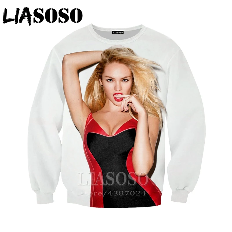 LIASOSO новые женские/мужские толстовки с героями мультфильмов сексуальная модель 3D