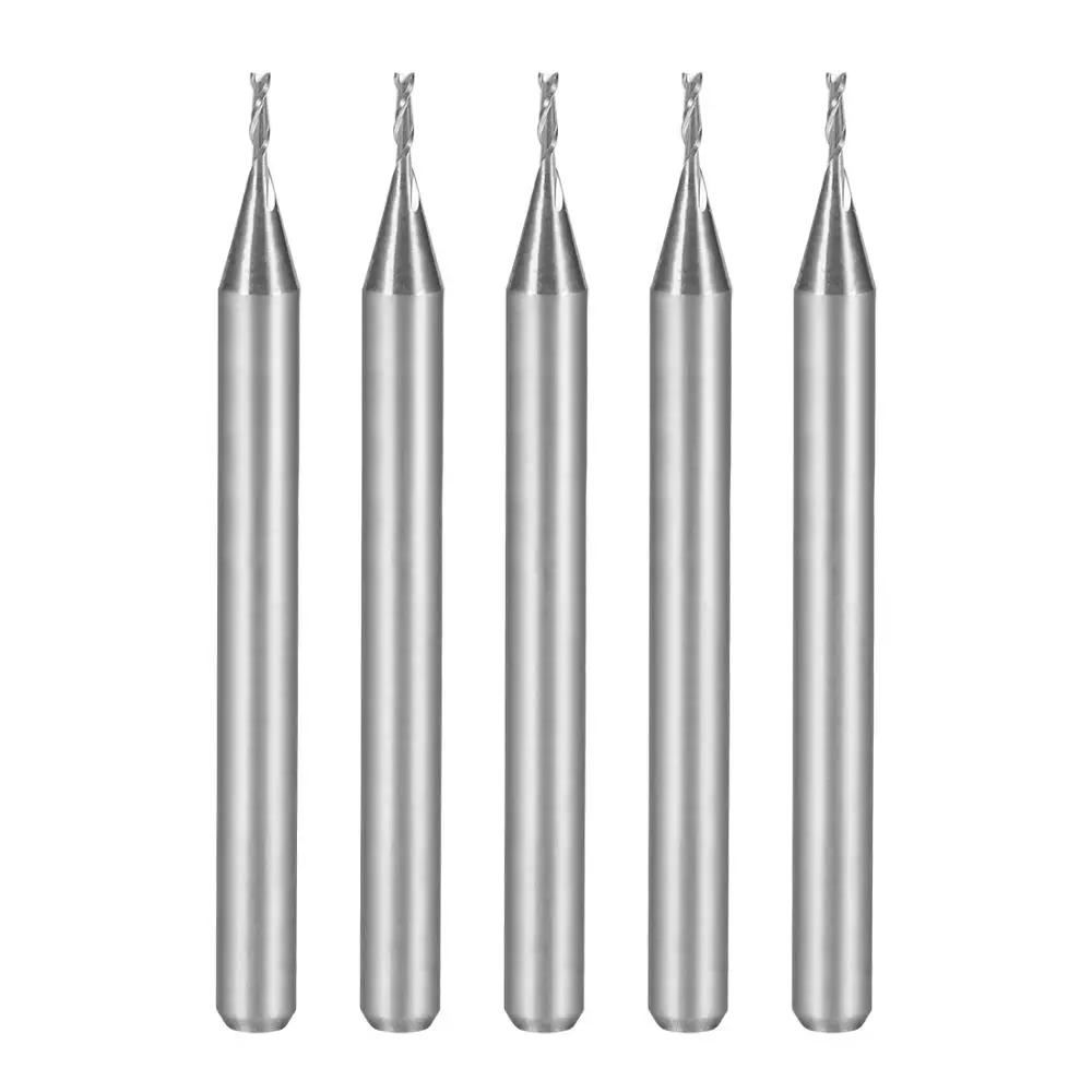 uxcell 5PCS 1/8" Shank Carbide Flat Nose End Mill Cutter CNC Router Bits 2 Flute for Acrylic PVC MDF Hardwood Milling 38mm Long
uxcell 5PCS 1/8" Shank Carbide Flat Nose End Mill Cutter CNC Router Bits 2 Flute for Acrylic PVC MDF Hardwood Milling 38mm Long