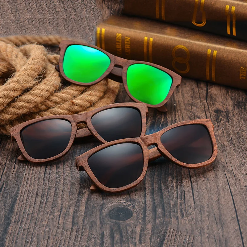 Black walnut wooden sunglasses men's brand designer polarized driving bamboo sunglasses wooden frames Oculos De Sol Feminino
Black walnut wooden sunglasses men's brand designer polarized driving bamboo sunglasses wooden frames Oculos De Sol Feminino