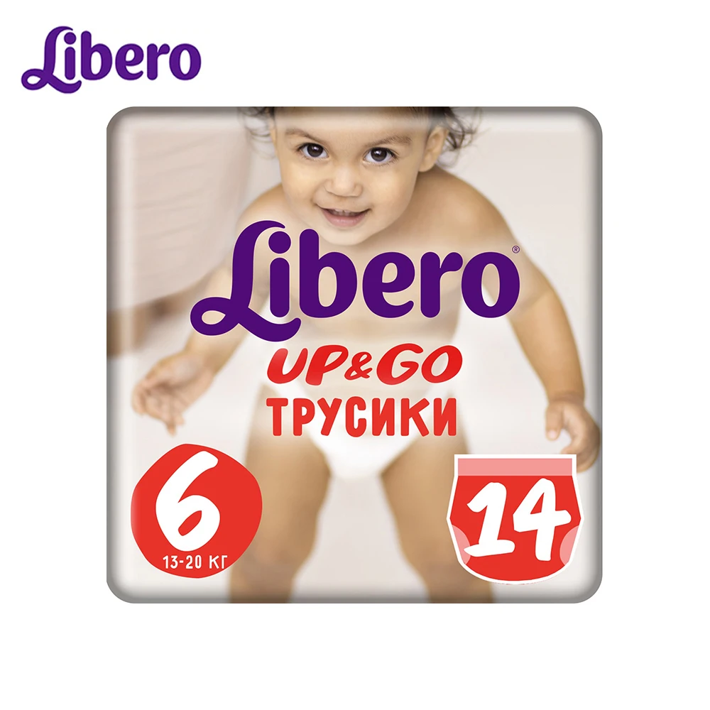 Трусики подгузники Libero Up&Go Size 6 (13 20 кг) 14 шт.|Одноразовые подгузники| |
